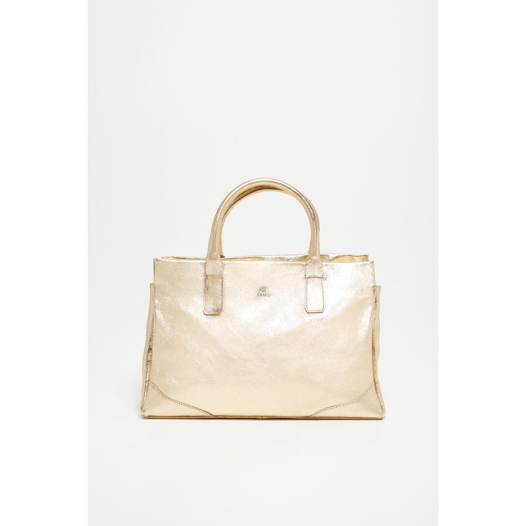 Myra Metallic Handbag - Gold