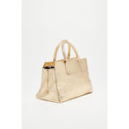 Myra Metallic Handbag - Gold