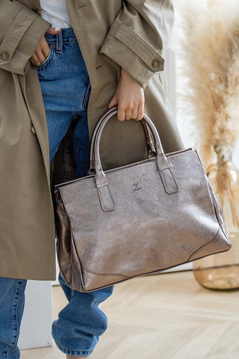 Sac À Main Myra Metallic - Rose Metallique