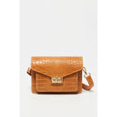 Bolso de hombro Amber Crocos - Camel