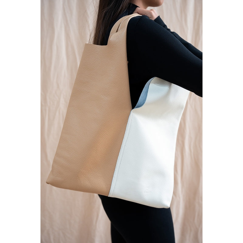 Sac À Main Debie - Blanc Casse/Beige