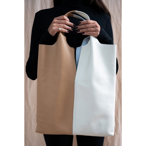 Sac À Main Debie - Blanc Casse/Beige