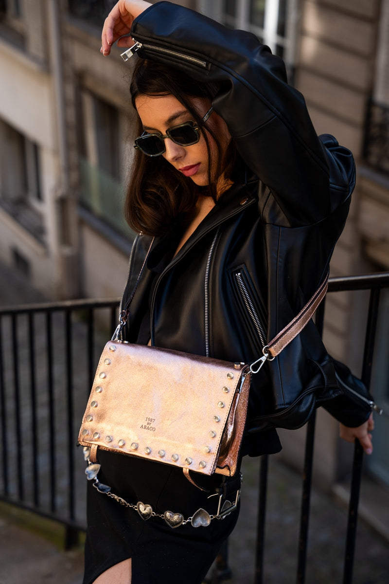 Sac À Bandoulière Iris - Rose Metallique