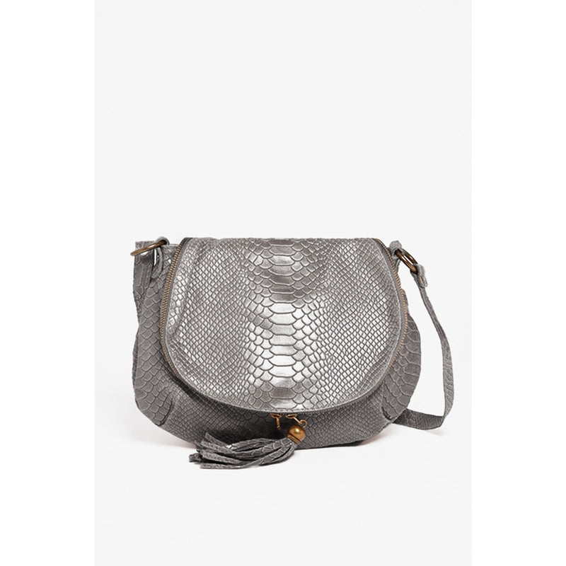 Bolso de hombro Lana Croco - Gris