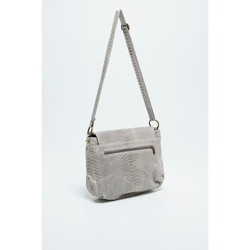 Bolso de hombro Lana Croco - Gris