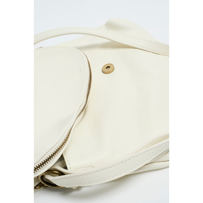 Lana Graine Shoulder Bag - Blanc Casse