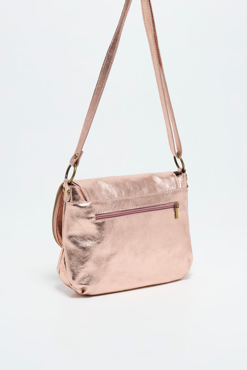 Sac à Bandoulière - Lana - Rose Métallique