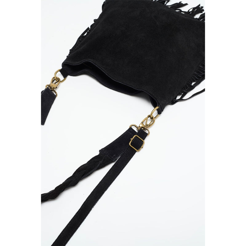 Lucy Fringes Handbag - Black