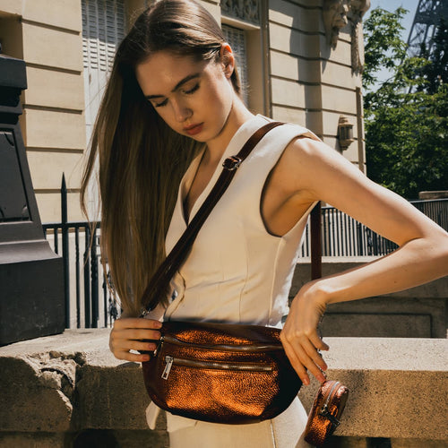 Sac Banane Tena - Bronze Metallique