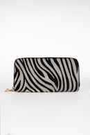 Portefeuille Edge - Motif Zebre Noir