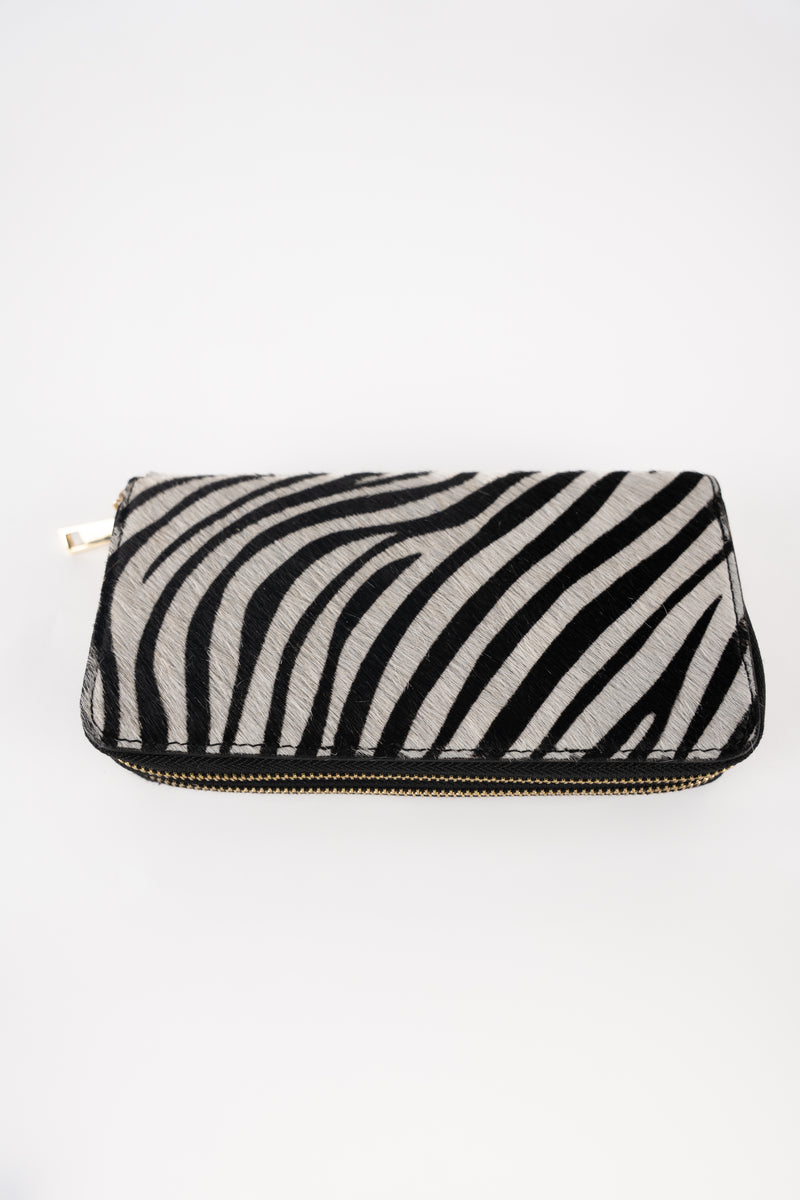 Portefeuille Edge - Motif Zebre Noir