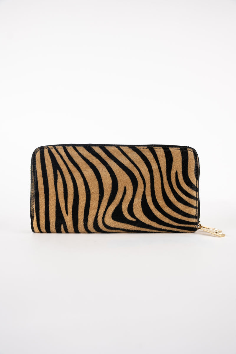 Portefeuille Edge - Motif Zebre Camel