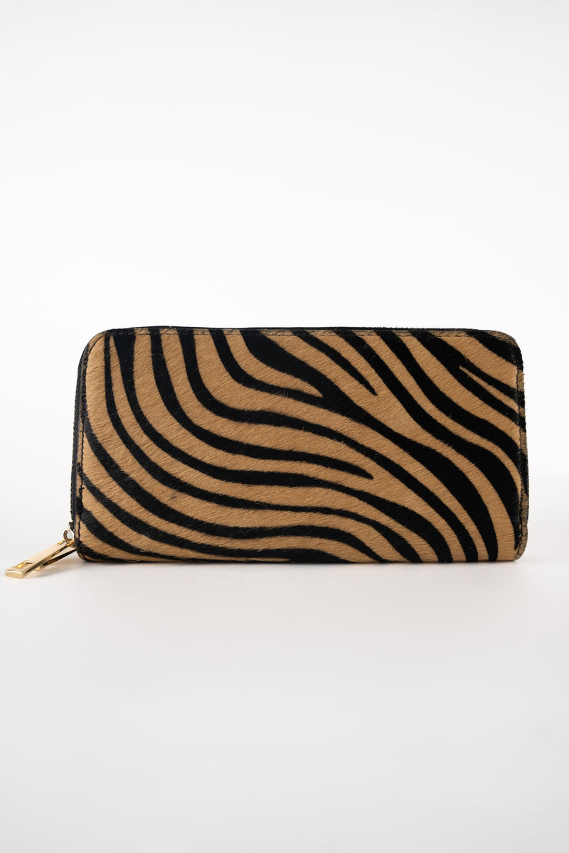 Portefeuille Edge - Motif Zebre Camel