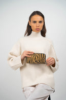 Portefeuille Edge - Motif Zebre Camel