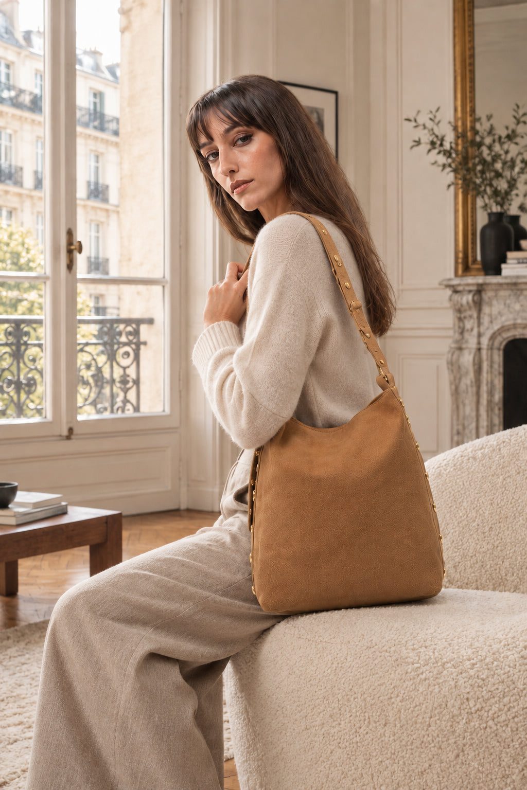 Bolso de Hombro - Nova - Camel Claro