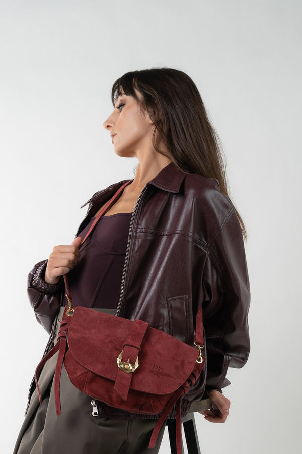 Bolso Bandolera - Texas - Burdeos