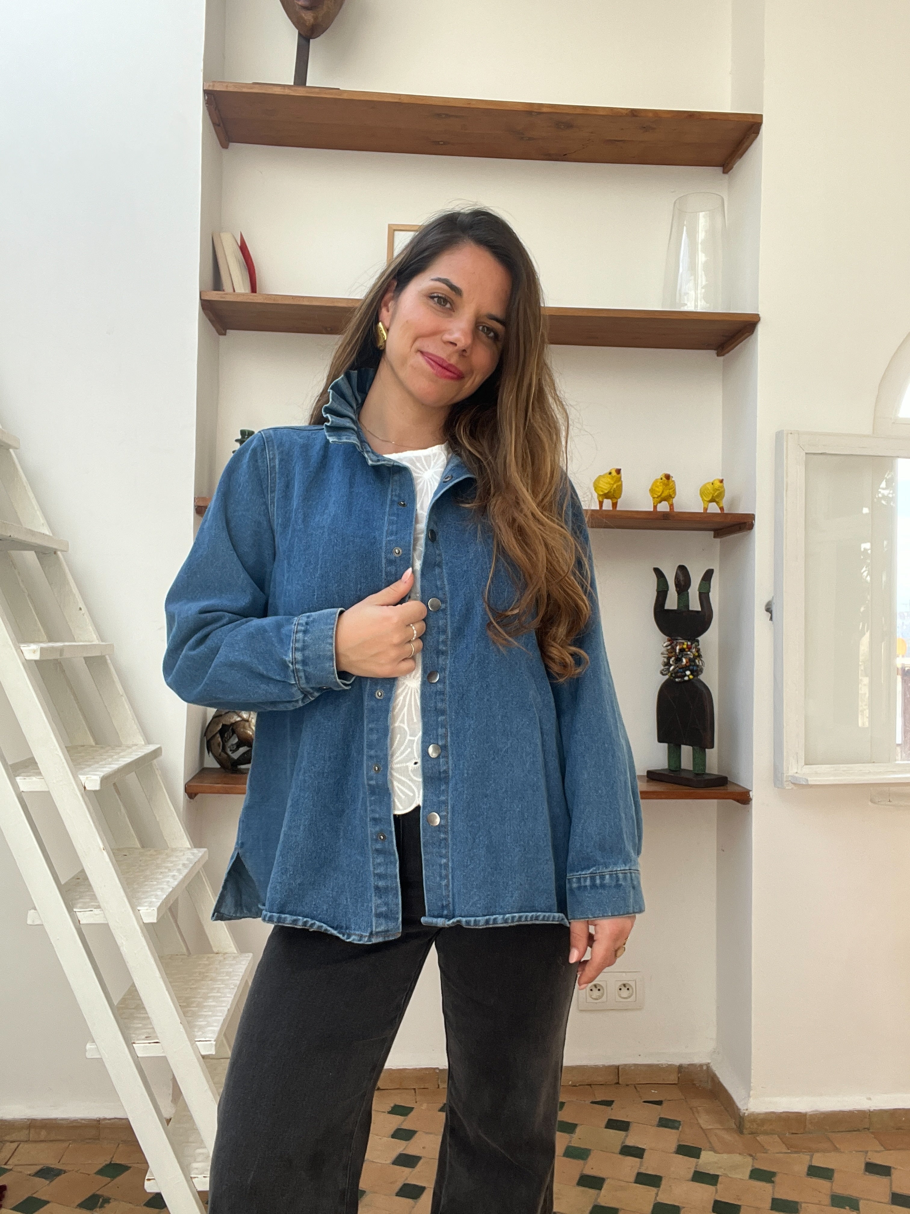Veste En Jean Céleste
