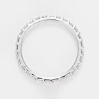 Bague "Tour Complet Lumineux" Diamants 1Ct/29 - Or Blanc 750/1000
