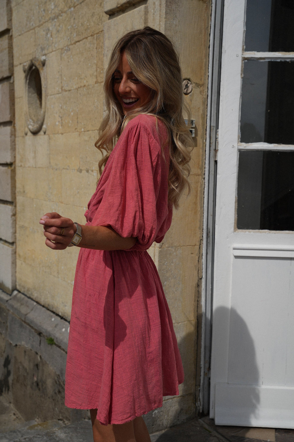 Enola Short Dress - Terracotta