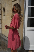 Enola Short Dress - Terracotta