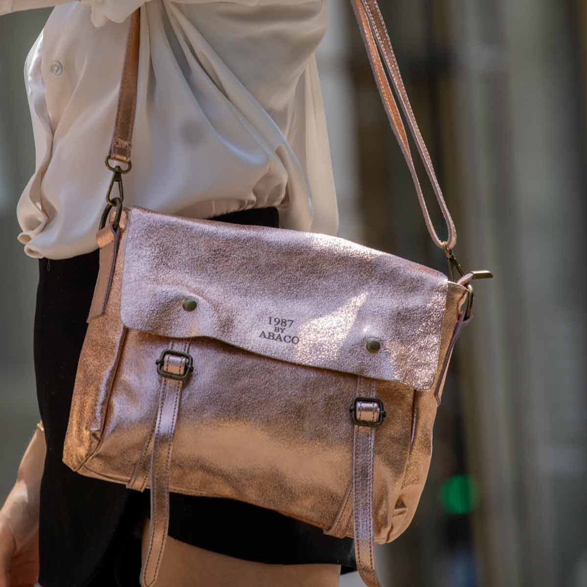 Sac En Bandoulière Nyle - Rose Metallique