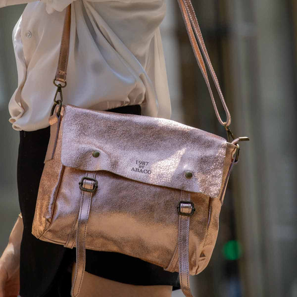 Bolso Bandolera - Nyle - Rosa Metálico