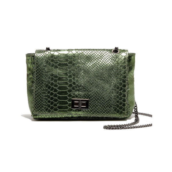 Abaco - Bolso De Hombro - Tatou - Verde Metálico
