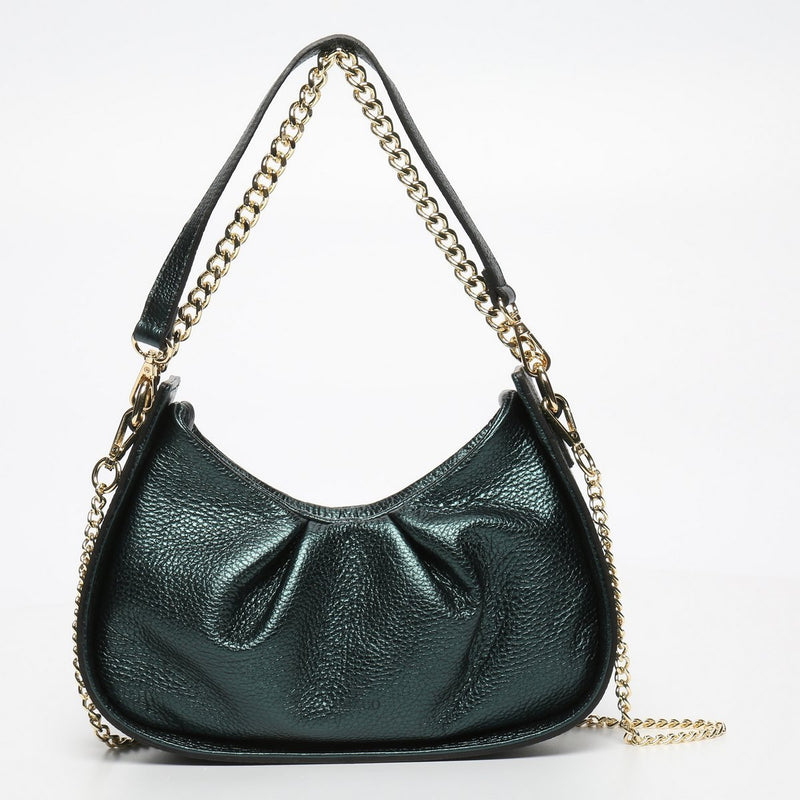 Adam Handbag - Metallic Green