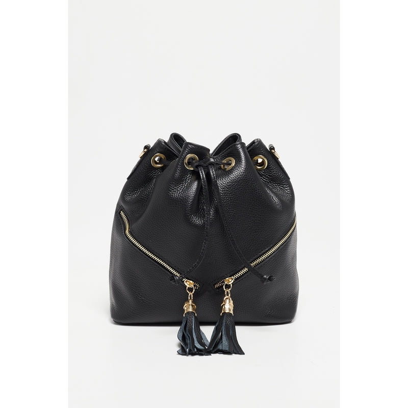 Beth Bucket Bag - Black