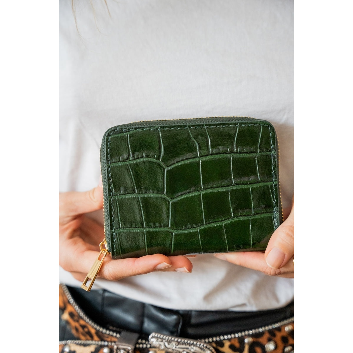 Small Leather Goods Mini Waly - Green