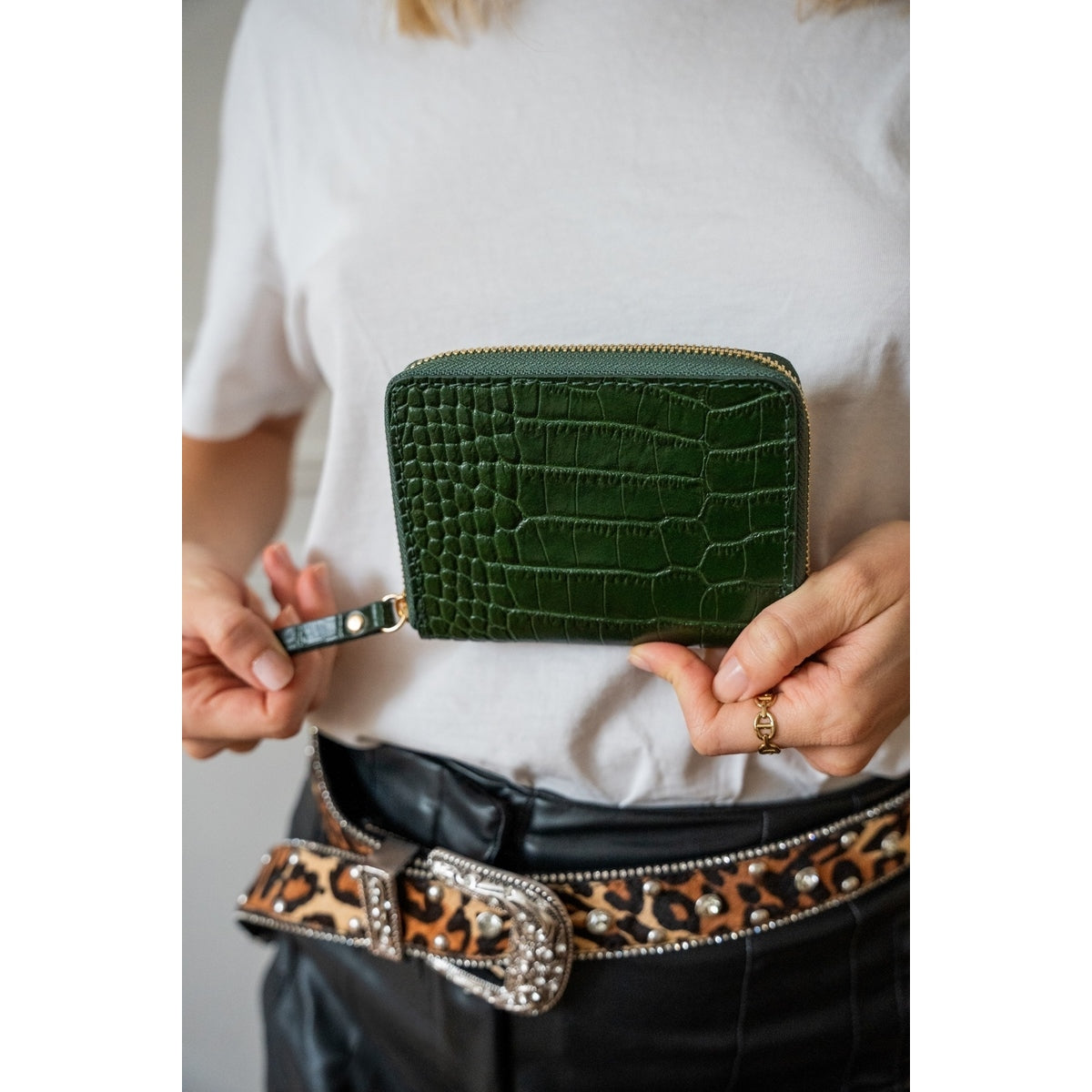 Small Leather Goods Mini Waly - Green