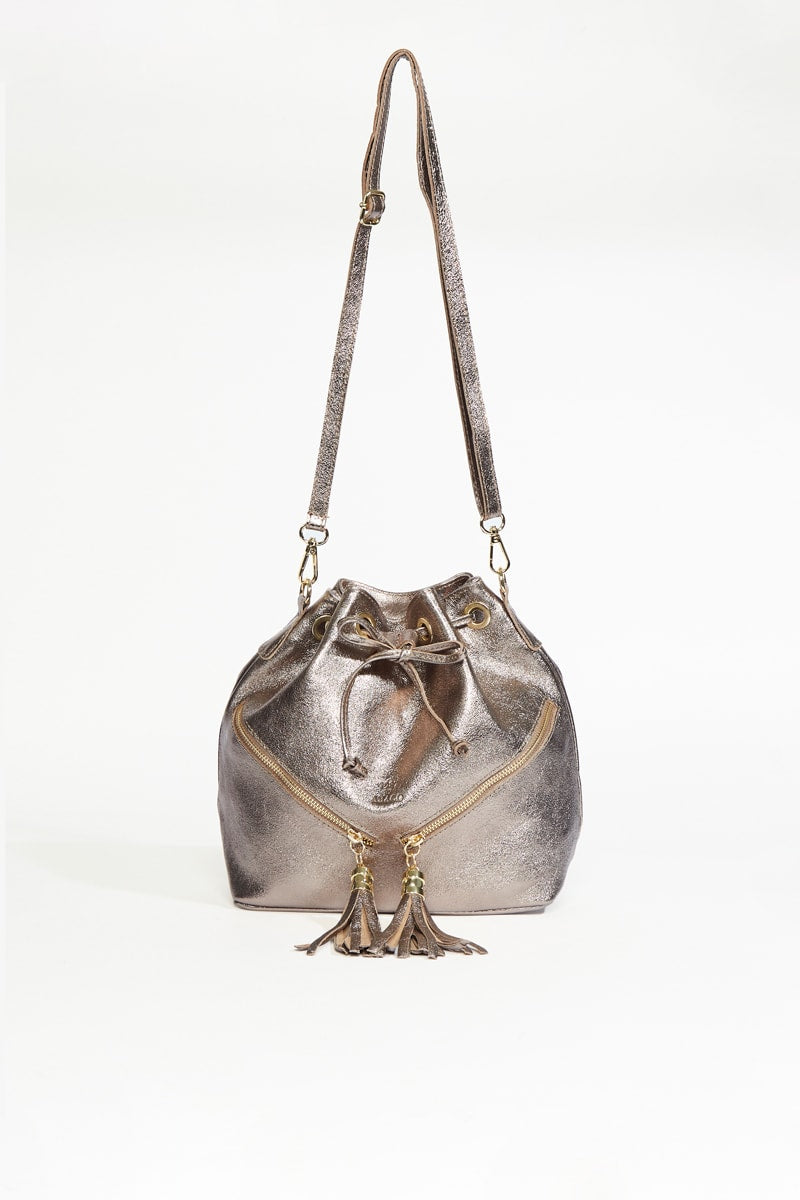 Beth Bucket Bag - Light Bronze