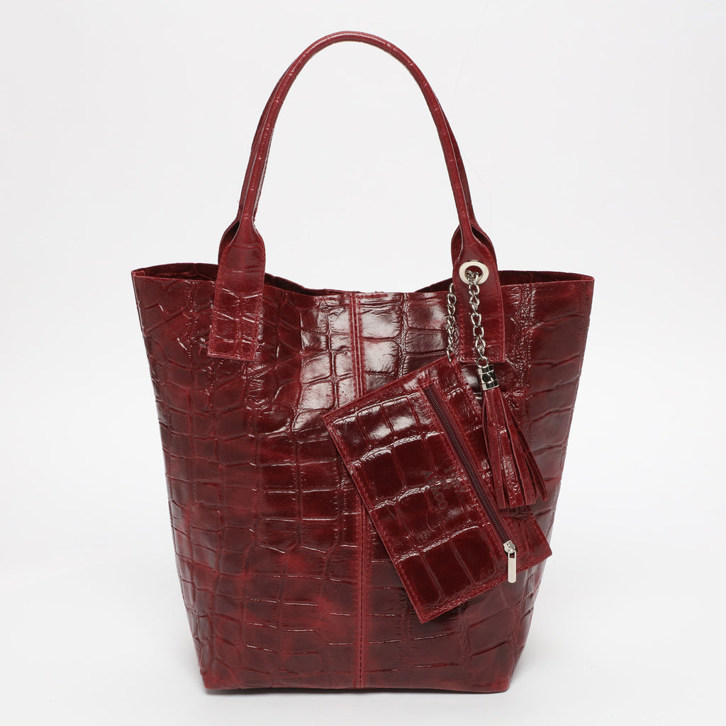 Star Handbag - Burgundy