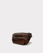Riñonera Tena - Estampado de leopardo negro
