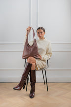 Sac Porte Epaule Fred - Marron