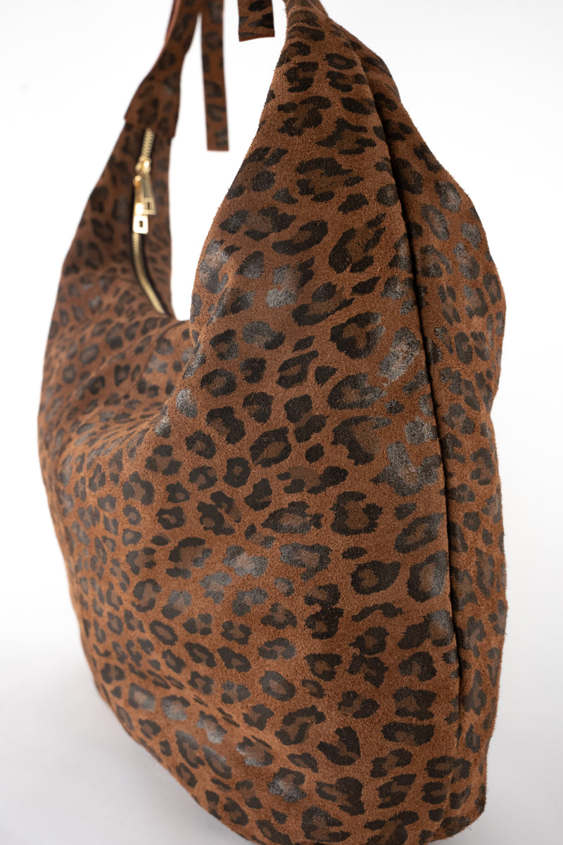 Kaelis Shoulder Bag - Brown Leopard Pattern