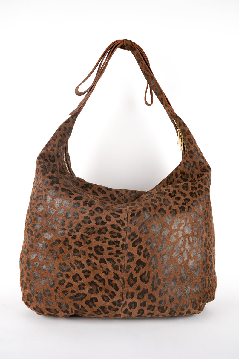 Kaelis Shoulder Bag - Brown Leopard Pattern