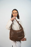 Kaelis Shoulder Bag - Brown Leopard Pattern