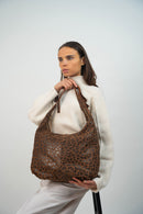 Kaelis Shoulder Bag - Brown Leopard Pattern