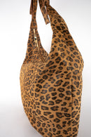 Bolso De Hombro Kaelis - Estampado Leopardo Camel