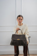 Mick Fringe Handbag - Mocha