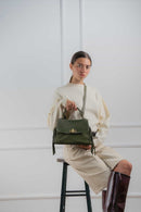 Sac A Main Neva - Vert Bouteille