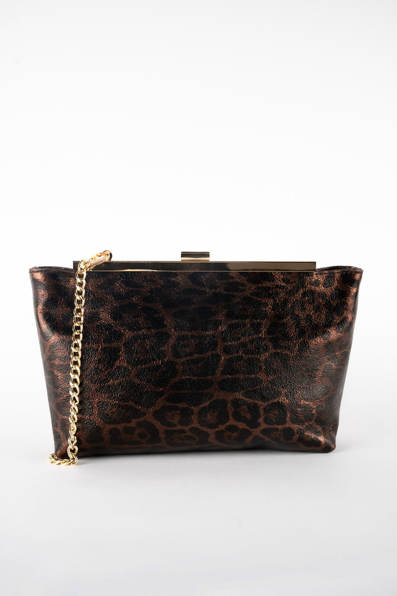 Norys Shoulder Bag - Brown Leopard Pattern