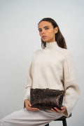 Sac À Bandouliere Norys - Motif Leopard Marrons