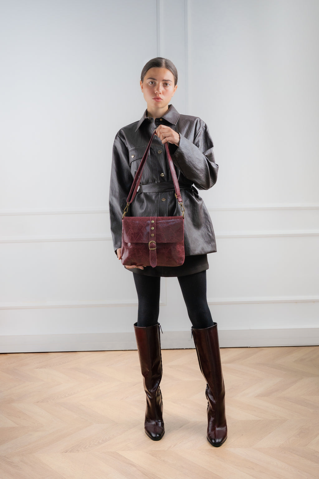 Otis Shoulder Bag - Burgundy