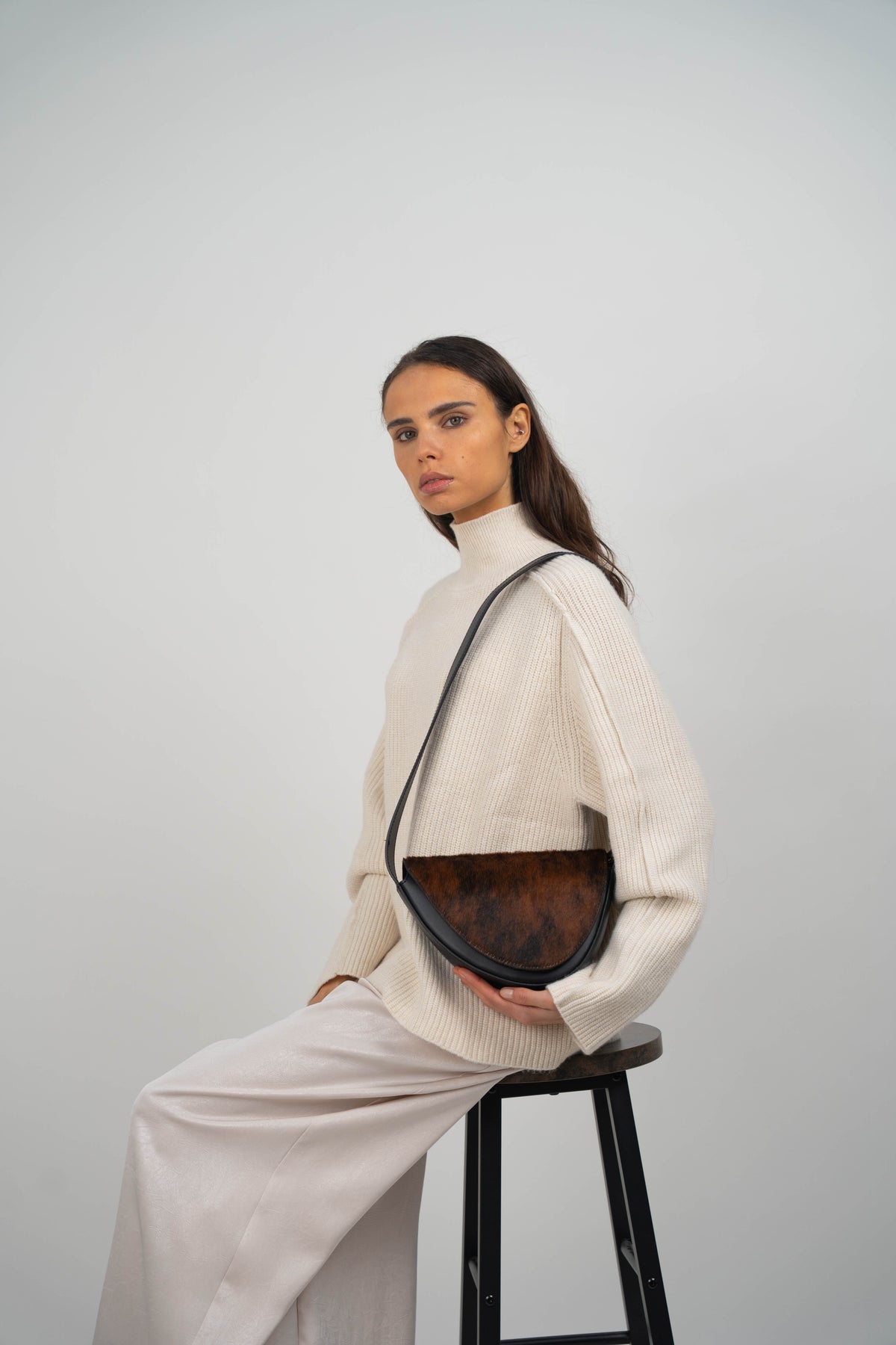 Bolso bandolera - Vael - tonos marrones
