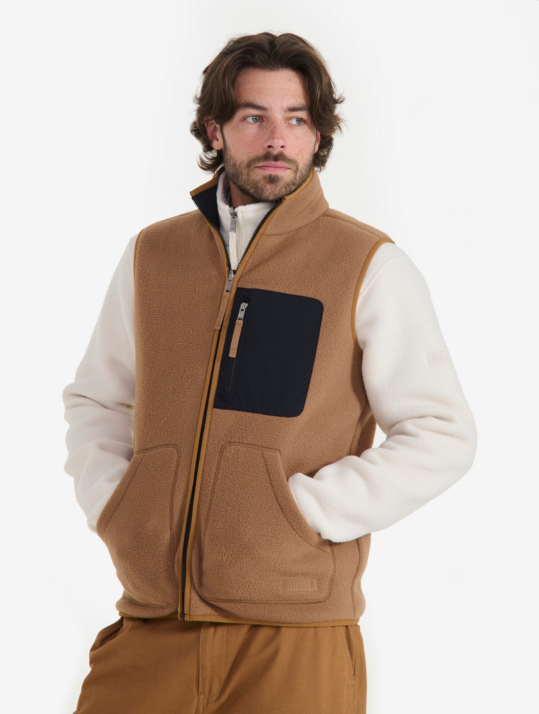 Men’s Sleeveless Fleece - Kraft