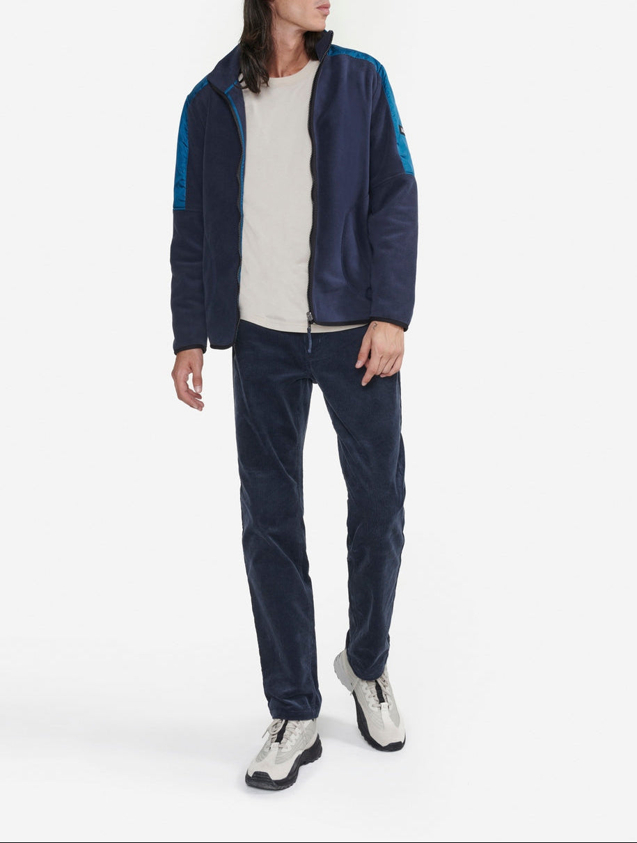 Pile color Empire con zip integrale da uomo