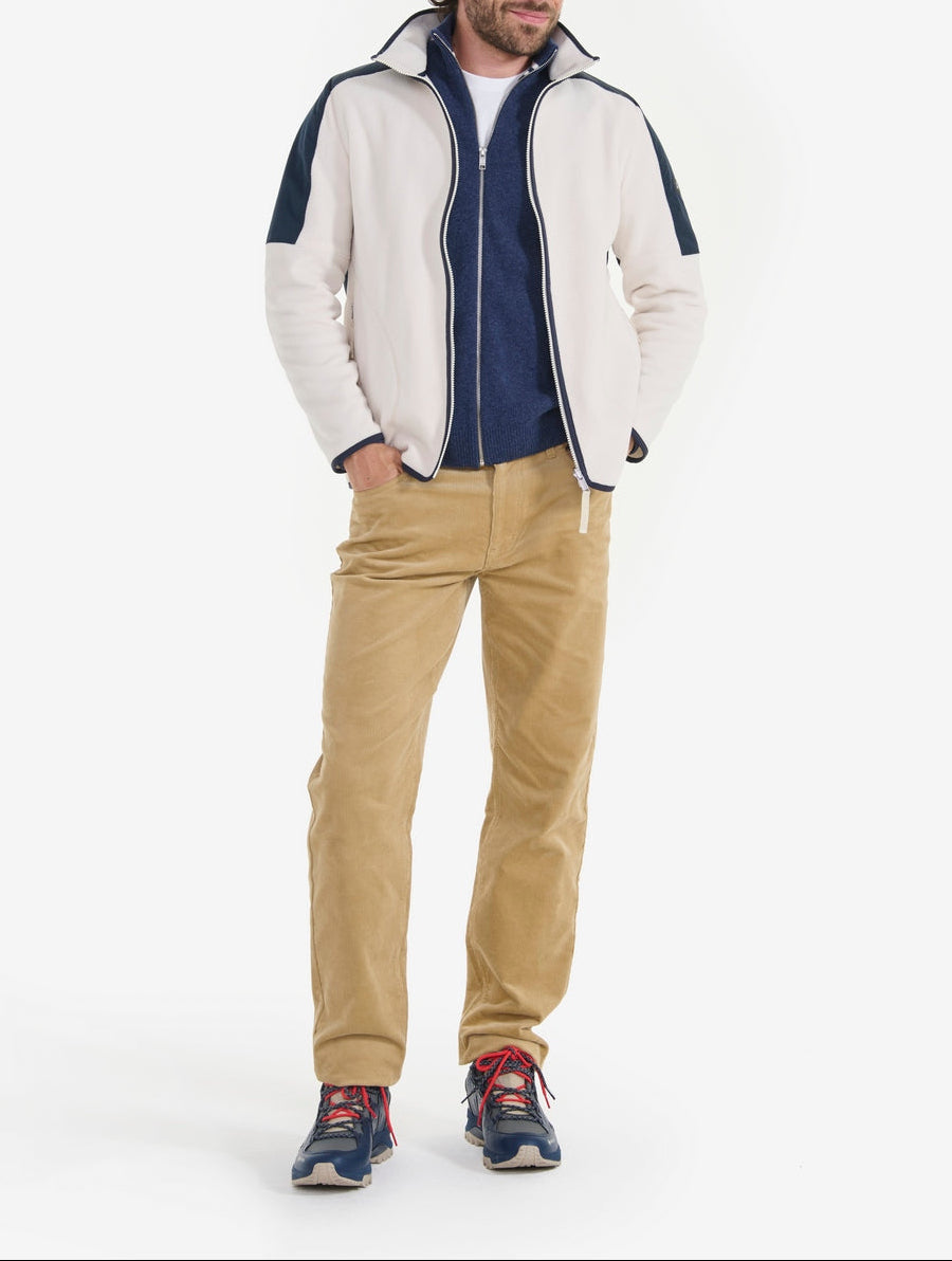Pile con zip integrale - grigio colomba - uomo