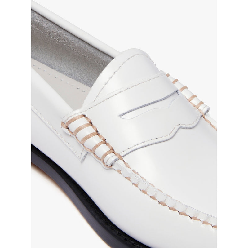 Weejun Wmn Penny - 010 White Lthr W/Black